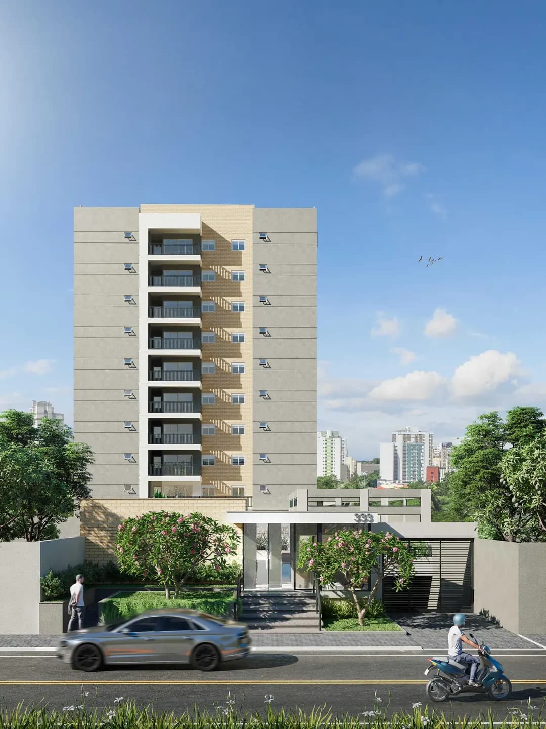 Fachada do Onix Altos de Santana Prime, apartamentos em Santana, São Paulo